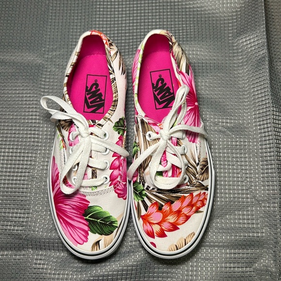 Vans Hawaiian Floral Shoe Sz 6 - Picture 2 of 6